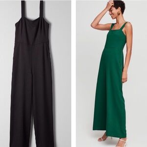 Aritzia Wilfred Picard black wide leg jumpsuit size 2